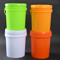 Seau en plastique de 5L, 10L, 15L, 20L, 5 gallons, personnalisable avec logo, pour peinture, essence, engrais – Vente chaude