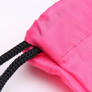 Sac à dos en polyester avec cordon de serrage, logo personnalisé OEM, sacs de shopping économiques avec logo personnalisé - Product Image 2