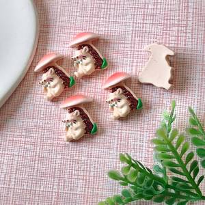 100 pièces Simulation dessin animé animaux Flatback résine jardin Cabochon champignon <span class=keywords><strong>lapin</strong></span> décoration bricolage Scrapbooking artisanat accessoires - Product Image 2