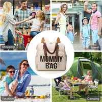Grand Sac Fourre-Tout à Grande Capacité pour Bébé, Sac à Dos à Langer, Sac de Maternité pour la Maternité, Sacs à Langer pour Nouveau-Né avec Étui à Sucette
