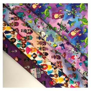 Bestseller 100% Baumwoll-Popeline-Stoff Digital-Druck Berühmte Cartoon-Charaktere Designer-Angepasstes Muster Nähen Handgefertigt Mädchen - Product Image 6