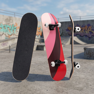 Longboard Completo Drop Through - Tabla Híbrida de Arce Ecológica y Duradera con Ejes Reverse Kingpin de 9.8''X31'' para Desplazamientos y Carving - Product Image 3