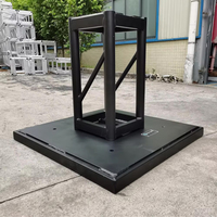 Heavy Duty Medium Large Event Rental Truss Tower 24 ''30'' Caja Triángulo Escalera Haz Tomcat Huella Aluminio Truss Placa Base