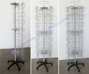 Tùy chỉnh dây kim loại <span class=keywords><strong>Rack</strong></span> hiển thị đứng cho thiệp chúc mừng xoay chủ thẻ bài cho sàn hiển thị - Product Image 4