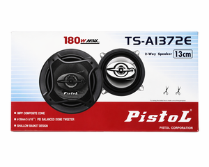 Haut-parleur coaxial 2 voies pour <span class=keywords><strong>voiture</strong></span> PISTOL TS-A1372 5 pouces 13 cm, 180 W max, 25 W RMS, tweeter à cône IMPP 91 dB avec grille - Product Image 4