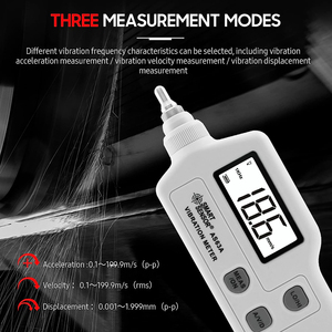 Gamme de mesure 0,1~199,9 m/s Vibromètre numérique Vibromètre LCD Analyseur de fréquence de vibration électronique Testeur - Product Image 5