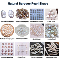 Vente flash - Collier de perles blanches baroques de 14-17 mm, 2A, 100% perles d'eau douce naturelles