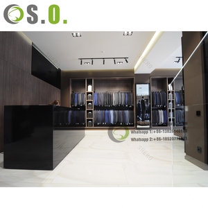 Hiện đại cao cấp fency người đàn ông vải cửa hàng thiết kế cửa hàng may mặc kệ hiển thị quần áo giá - Product Image 3