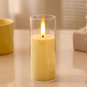 Velas <span class=keywords><strong>LED</strong></span> Decorativas para el Hogar, Velas de Plástico con Luz <span class=keywords><strong>LED</strong></span> para Pascua, Navidad, Bodas, Velas de Pilar Luminosas sin Llama - Product Image 6