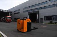 Transpalette Électrique à Tirage Latéral avec Déplaceur Hydraulique, Batterie Plomb-Acide 48V/400Ah, pour Atelier, Capacité de Manutention 6000kg