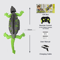 AiJH Gecko RC grimpeur mural rechargeable, robot télécommandé pour plafond et sol, cadeaux d'anniversaire amusants et farfelus