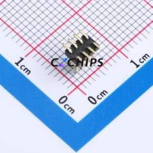 XDZ127-2-04-S-1.0-G1 Pin Header SMD,P=1.27mm Connector 2x4P 1.27mm Pin Header Vertical Mount - Product Image 2