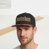 Topi Snapback Unisex 6 Panel Berbahan Denim Polyester/Katun, Model Flat Brim, Kasual Sporty, Dapat Disesuaikan (OEM)