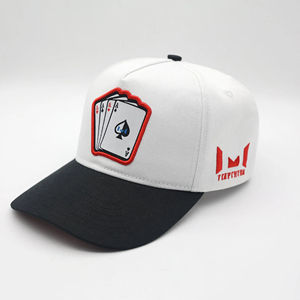 Vente en gros de haute qualité Logo personnalisé 5 panneaux Logo Patch tissé Casquettes de baseball à bord incurvé Chapeaux - Product Image 2