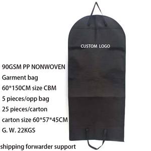 Non-tissé de haute qualité pliant hommes femmes fermeture à glissière <span class=keywords><strong>costume</strong></span> de mariée polochon voyage robe de mariée Logo sac de vêtement personnalisé - Product Image 2