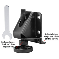 Niveleurs de meubles modernes en plastique robuste pour tables de cuisine et établis, niveleur de pied de table réglable avec écrous de blocage VT-02.051