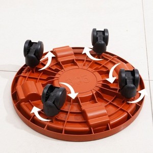 Base Redonda Universal con Ruedas para Macetas, <span class=keywords><strong>de</strong></span> Plástico Removible y Reforzada, con Ruedas en <span class=keywords><strong>la</strong></span> Parte Inferior - Product Image 4