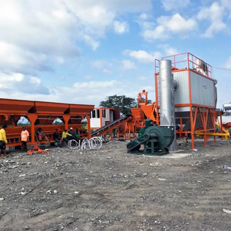 60 TPH Mobile Hot Mix Asphalt Batch Plant 60 Ton/hr Harga Asphalt Mixing Plant Price