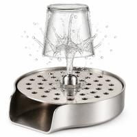 Lave-verres en acier inoxydable pour évier, 6 bras, avec pulvérisateur puissant, pour bar, pub, restaurant, cuisine