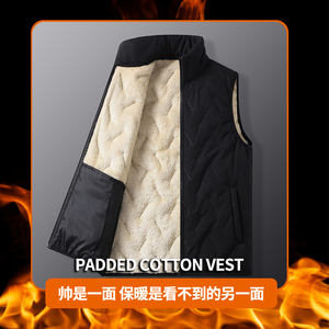 Gilet décontracté en coton matelassé tendance avec logo personnalisé AGraphene, capuche amovible, pour l'extérieur, confortable, nouvelle collection 2025 - Product Image 5