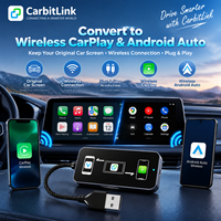 Fournisseur OEM ODM Adaptateur sans fil CarPlay Android Auto CarbitLink V851S3 en aluminium avec câble intégré pour voitures chinoises – Vente en gros