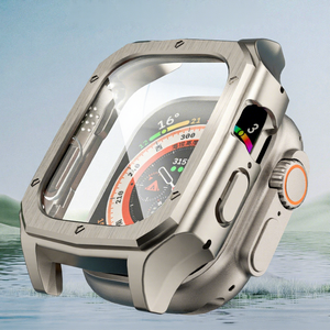 Accessori per Smartwatch con Vetro Temperato e Custodia Protettiva Unibody in PC per <span class=keywords><strong>iPhone</strong></span> Watch, Disponibile in Più Colori - Product Image 1
