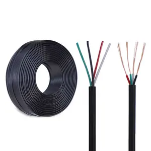 ROHS認定ブラック4コア電源ワイヤー28awg4コアシースワイヤーUSBデータケーブル