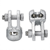 Colliers de suspension à tête plate double en fer galvanisé à chaud de type W et de type U pour matériel de ligne électrique