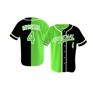 定制棒球垒球服装休闲衬衫男士开衫嘻哈t恤团队训练制服个性化姓名号码