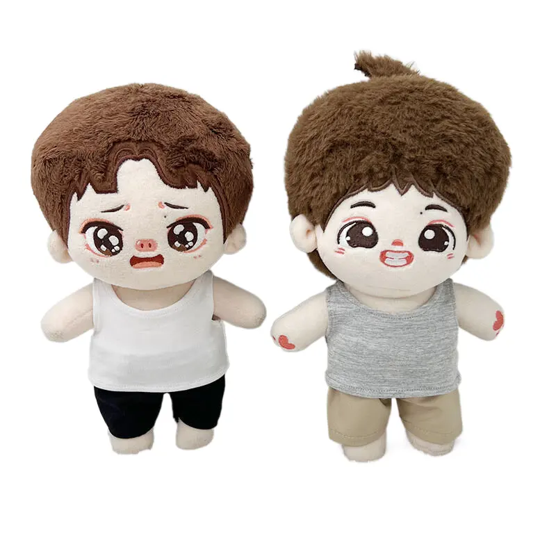 Pakaian Boneka Spot 20Cm 10Cm Pakaian Boneka Katun Rompi Kaus Tanpa Lengan 15Cm Kemeja Bottoming Boneka