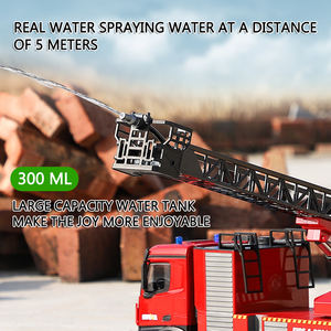 Regalo de fábrica para niños <span class=keywords><strong>Huina</strong></span> <span class=keywords><strong>1561</strong></span> 22CH Control remoto camión de escalera de fuego 2,4 Ghz RC juguete 1/14 escala RC modelo de vehículo de lucha contra incendios - Product Image 4