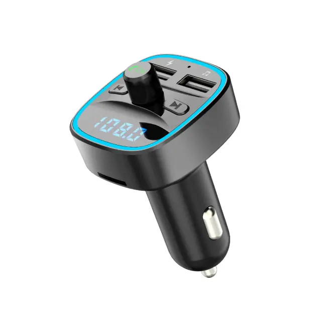 Transmisor FM para coche BL 2022, Kit de manos libres con USB Dual, cargador de coche, reproductor Mp3, gran oferta, 5,0