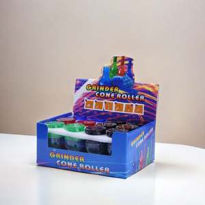 Molino de Hierbas al por Mayor de Fábrica, Molinillo de Tabaco 2 en 1 con Embudo, Rodillo de Cono de Plástico, Molinillo de Hierbas Económico - Product Image 6