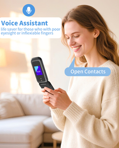 Teléfono con Función 4G VoLTE de 3.2 Pulgadas, Teléfono Flip con Sistema <span class=keywords><strong>KaiOS</strong></span>, Teléfono Celular Flip Desbloqueado, Teléfono Móvil Flip con Pantalla Dual, Procesador Qualcomm - Product Image 5