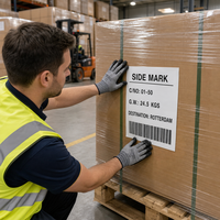 Étiquettes autocollantes personnalisées en vinyle pour emballages de marques de mode, découpées sur mesure, résistantes à l'eau, aux graisses et aux UV, imprimées avec logo, en rouleaux de papier.