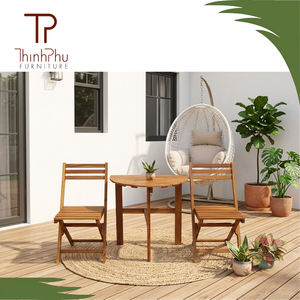 Wholesale Solid Wood Furniture Set Coffee <b>Table</b> Chairs for Home <b>Bar</b> Restaurant Hotel Coffee Shop Garden Use Made in Vietnam - Product Image 2