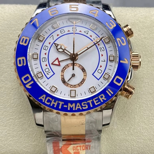 Reloj Mecánico de Lujo, Super Calidad, Resistente al Agua, 44mm, Fábrica KF 116689, Acero 904L, Movimiento 7750, Cerámica Azul, Estilo Náutico - Product Image 1