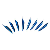 STARCN Plumes hélicoïdales de 1,75 po, en plastique, avec bande de bord intégrée, lot de 50, pour tir de compétition professionnel