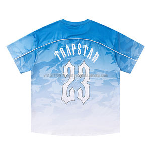 Camiseta Deportiva de Moda con Malla Degradada de Color Jersey, Manga Corta, Personalizable, Transpirable, Anti-UV, de Secado Rápido, Poliéster/Algodón - Product Image 2