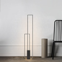 Lampe Led d'angle autoportante en acrylique, design nordique minimaliste, luminaire décoratif de plafond, idéal pour un salon
