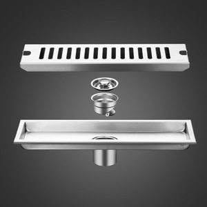Hiện đại tuyến tính 304 thép không gỉ cống sàn chống mùi tắm dài bao gồm Hot Bán hình chữ nhật đánh bóng nhà vệ sinh thoát nước - Product Image 5