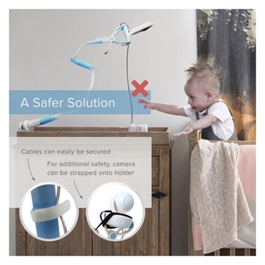 Support universel multifonction de téléphone portable, pour <span class=keywords><strong>lit</strong></span>, berceau paresseux, bras réglable de 85cm, moniteur pour bébé, caméra murale pour étagère - Product Image 5