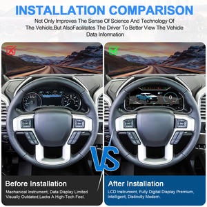 Navihua - Mise à niveau du tableau de bord numérique - CarPlay - Compteur de vitesse numérique - Jauge de tableau de bord - Pour Ford F150 2015-2020 - Système Linux - Product Image 5