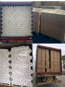 Rouleau de feutre de <span class=keywords><strong>peintre</strong></span> antidérapant de 150g 2x50m avec support <span class=keywords><strong>en</strong></span> PE-Idéal pour la protection des sols <span class=keywords><strong>en</strong></span> béton sur les chantiers de construction et les sous-sols - Product Image 5