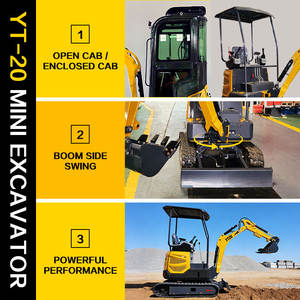 2吨紧凑型挖掘机 Mini Epa 适用于果园开沟定制型迷你挖掘机，可接驳多种辅助设备 - Product Image 2