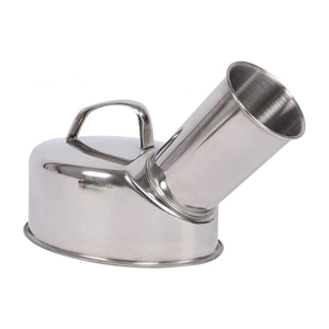 Urinario Portátil de Acero Inoxidable 304, Orinal Manual para Cama, Urinario Portátil para Baño - Product Image 2