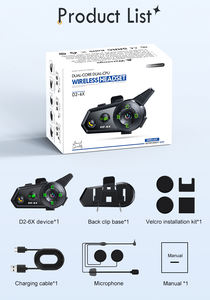 N + 1 biniciler motosiklet BT interkom kulaklık D2-6X müzik paylaşımı interkom kulaklık 300M - Product Image 6