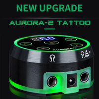 Hochwertiges Upgrade Schwarz Mini Aurora-2 LCD Tattoo Netzteil mit Netzteil für Tattoo Maschine