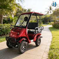 Nouveau produit HLD : Quadricycle électrique longue portée, disponible immédiatement, chariot de golf électrique de haute qualité pour le tourisme et la communauté