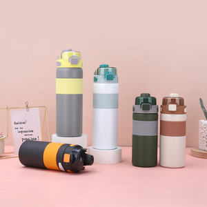 Double-Wall 304 Stainless Steel Tumbler Wide-Mouth Insulated Sport <b>Water</b> <b>Bottle</b> for Convenient Office Drinking - Product Image 1